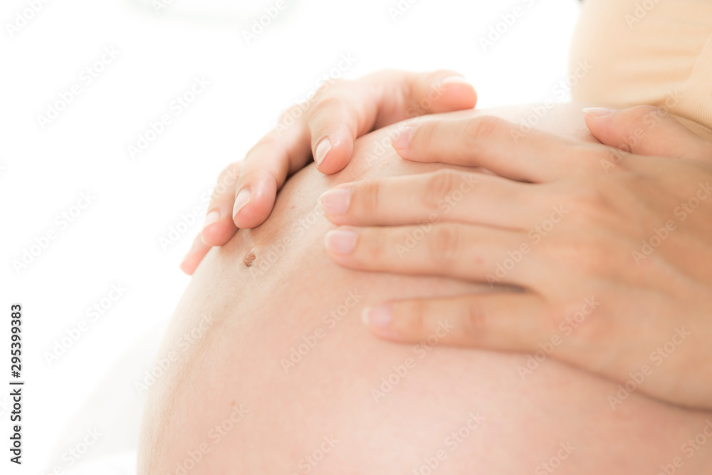 Belly pregnant close up Belly pregnant close up