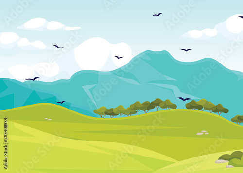 web banners on the theme of Grass Field, nature, summer, agriculture, farming, country.