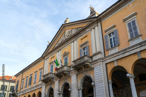 Novara city  Piedmont  Italy. HISTORIC PALACES IN NOVARA CITY IN ITALY IN EUROOPE