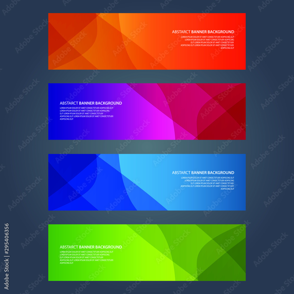 Vector Abstract design banner web template Vector Abstract design banner web template