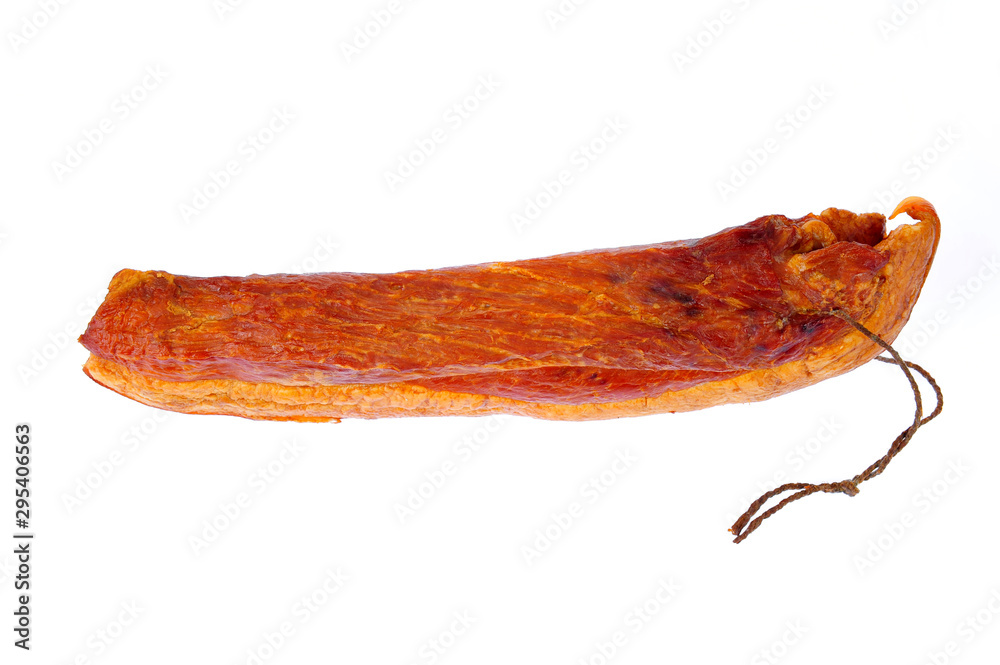 Bacon isolated on a white background Bacon isolated on a white background