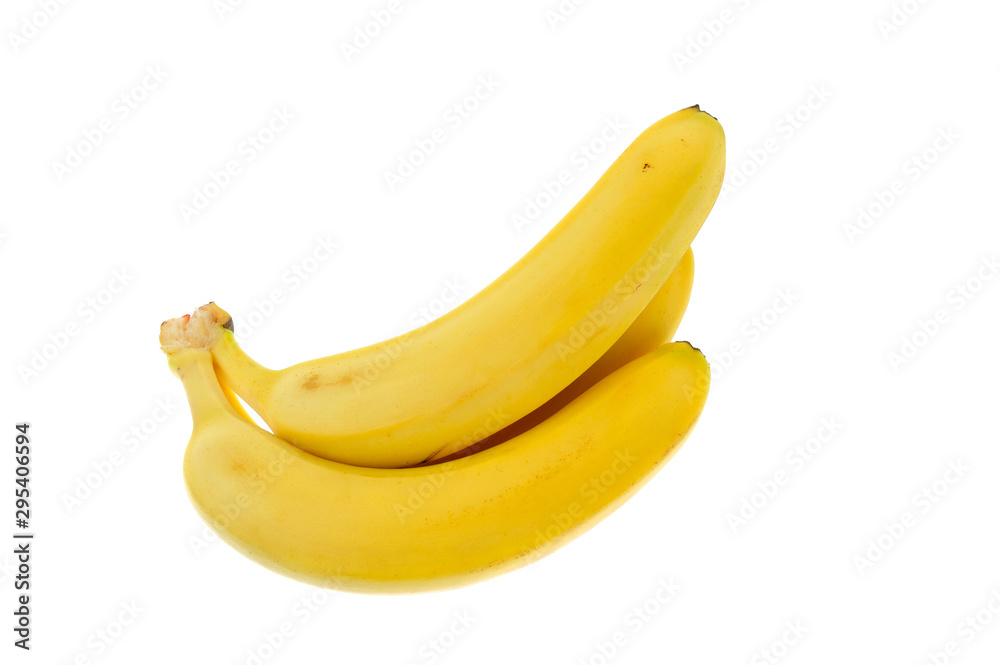 Bananas on a white background
