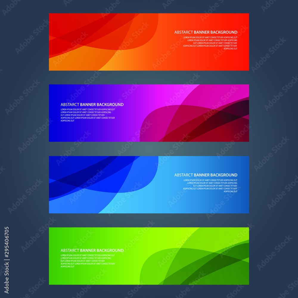 Vector Abstract design banner web template Vector Abstract design banner web template