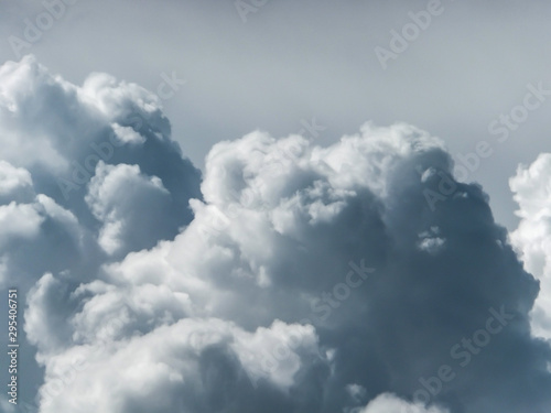  blacas clouds with blue background