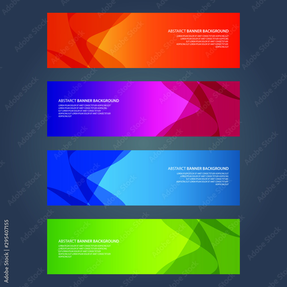 Vector Abstract design banner web template Vector Abstract design banner web template