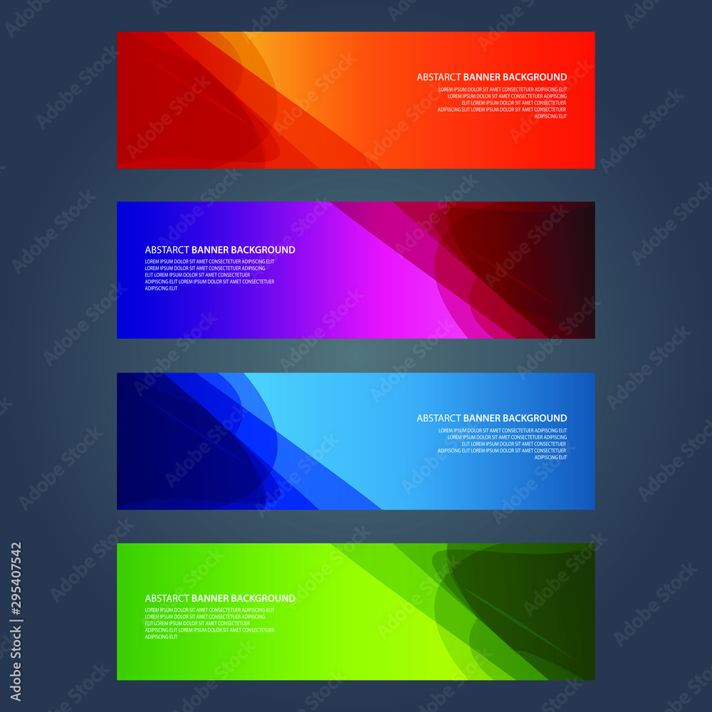 Vector Abstract design banner web template Vector Abstract design banner web template