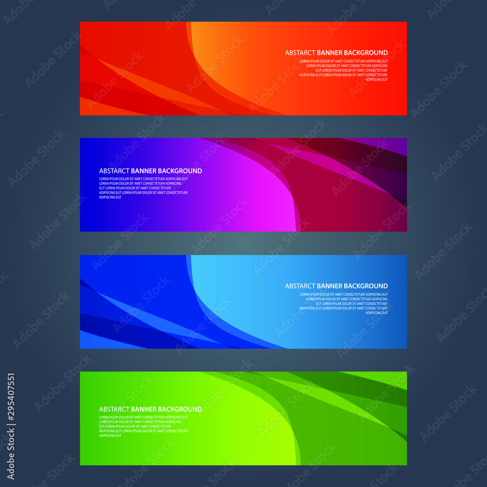 Vector Abstract design banner web template Vector Abstract design banner web template
