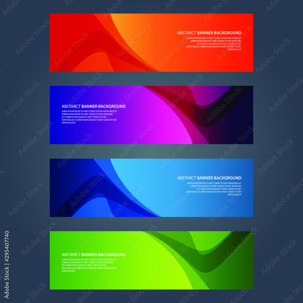 Fototapeta premium Vector Abstract design banner web template