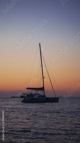 sailboat at sunset © Carter