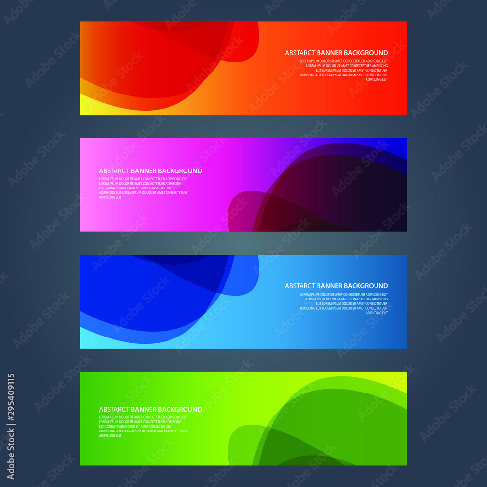 Naklejka premium Vector Abstract design banner web template