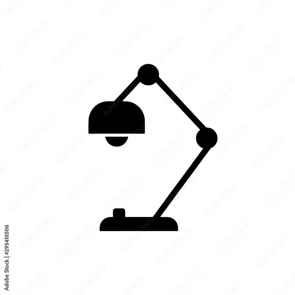 Desk lamp icon Vector