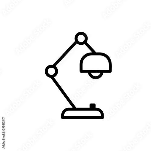 Desk lamp icon Vector