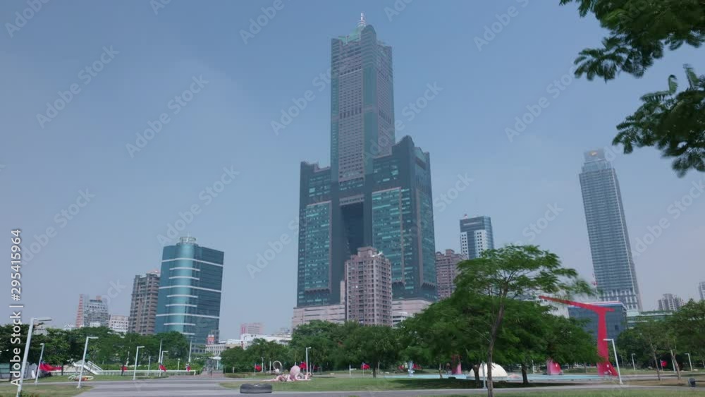KAOHSIUNG, TAIWAN - 2019 circa: The 85 Sky City is Kaohsiung’s famous “Tuntex Sky Tower”. 4K hyperlapse KAOHSIUNG, TAIWAN - 2019 circa: The 85 Sky City is Kaohsiung’s famous “Tuntex Sky Tower”. 4K hyperlapse