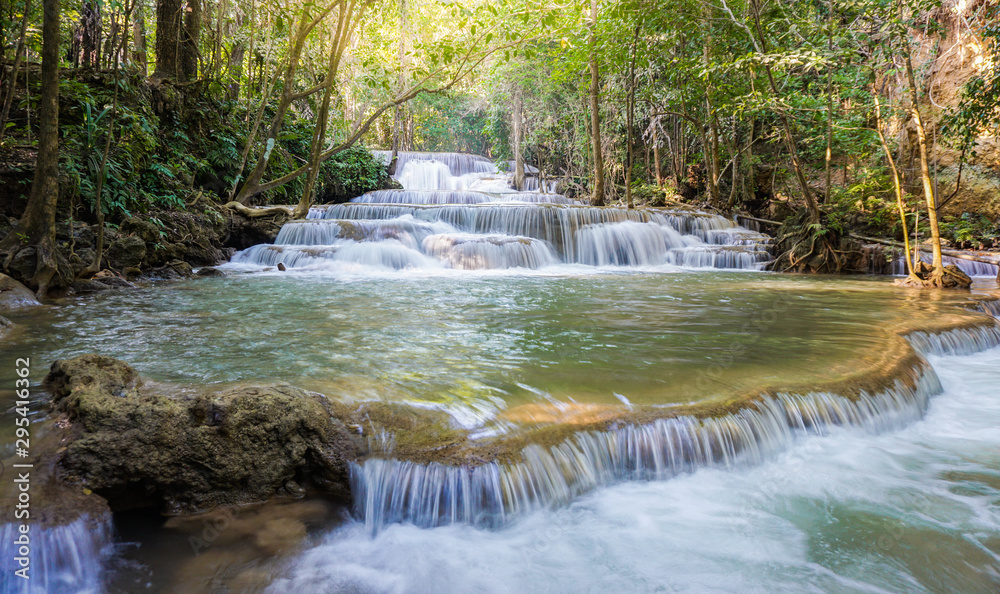 waterfall in rainforest at National Park, Thailand waterfall in rainforest at National Park, Thailand