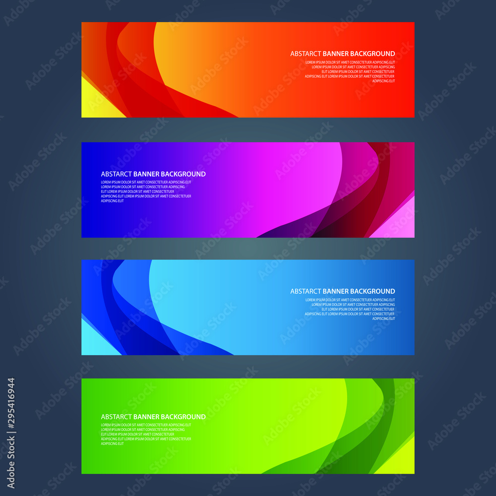 Fototapeta premium Vector Abstract design banner web template