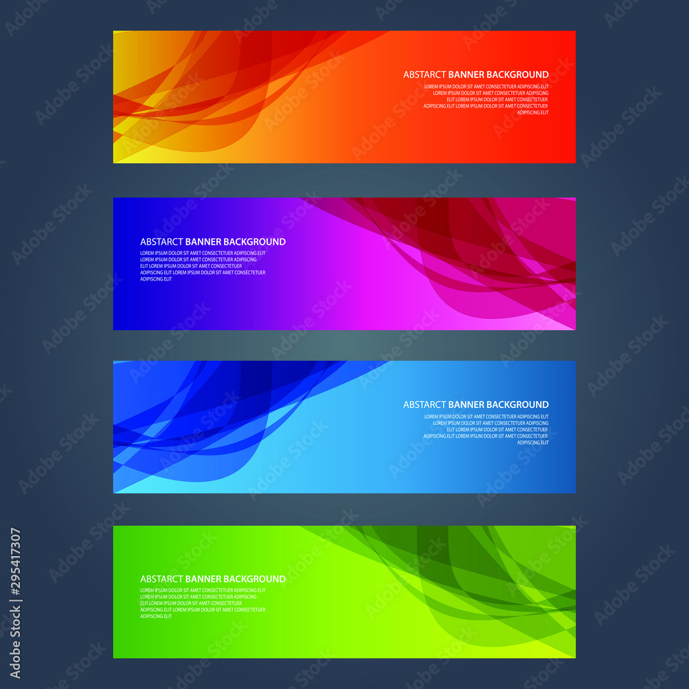 Fototapeta premium Vector Abstract design banner web template