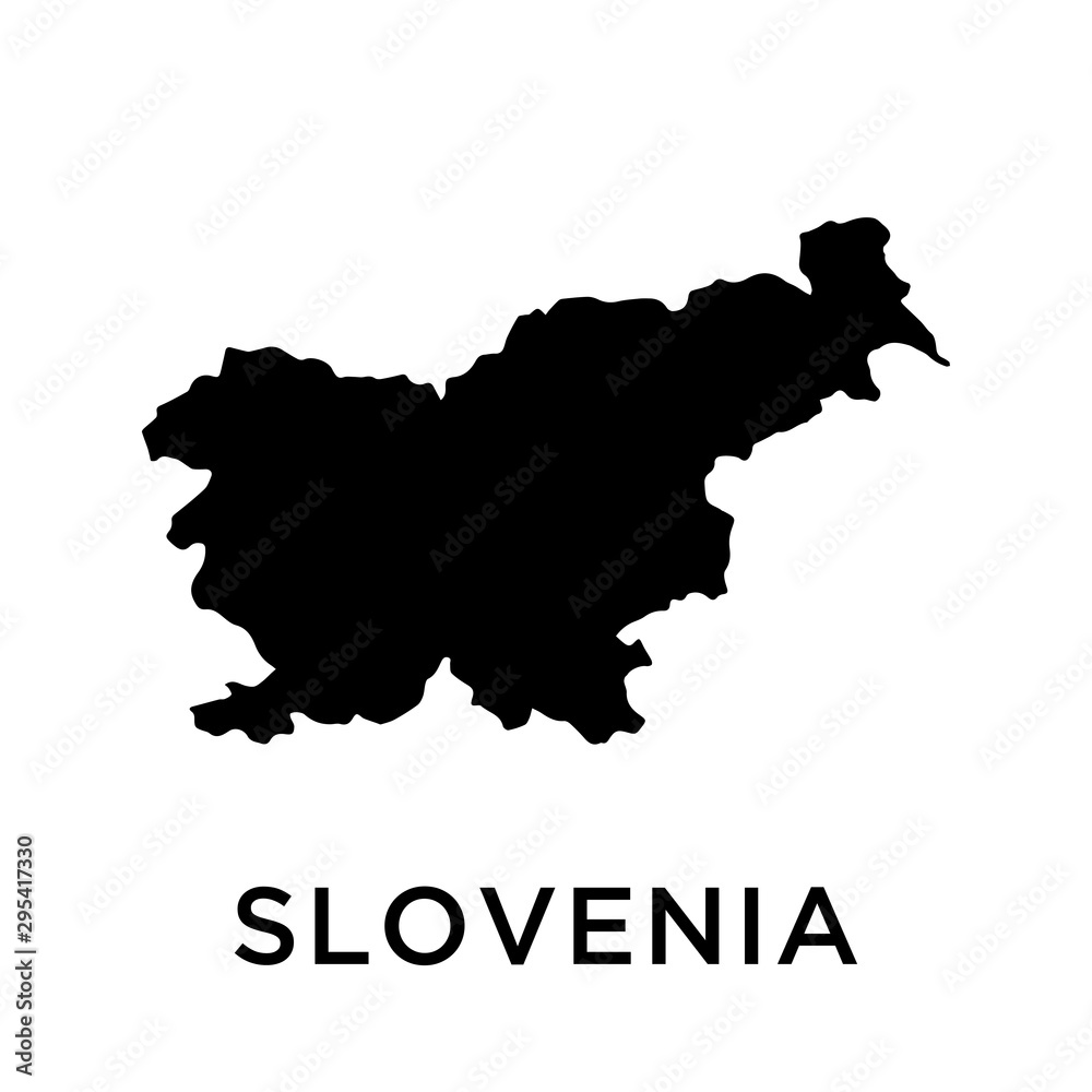 Slovenia map vector design template