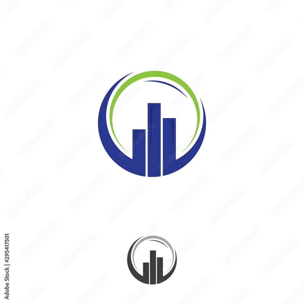 Modern marketing and finance symbol concept design Modern marketing and finance symbol concept design