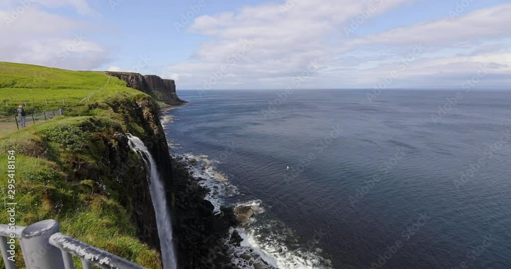 Picturesque landscape of a mountain waterfall and traditional nature of Scotland. Picturesque landscape of a mountain waterfall and traditional nature of Scotland.