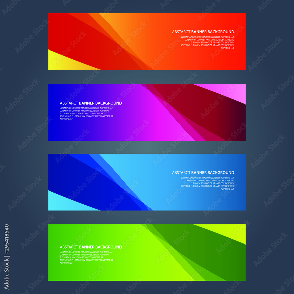 Vector Abstract design banner web template Vector Abstract design banner web template
