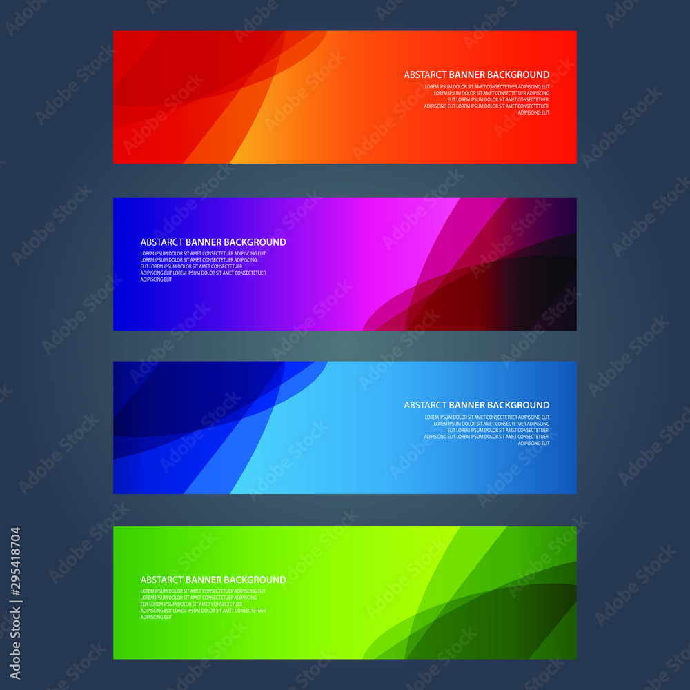 Naklejka premium Vector Abstract design banner web template