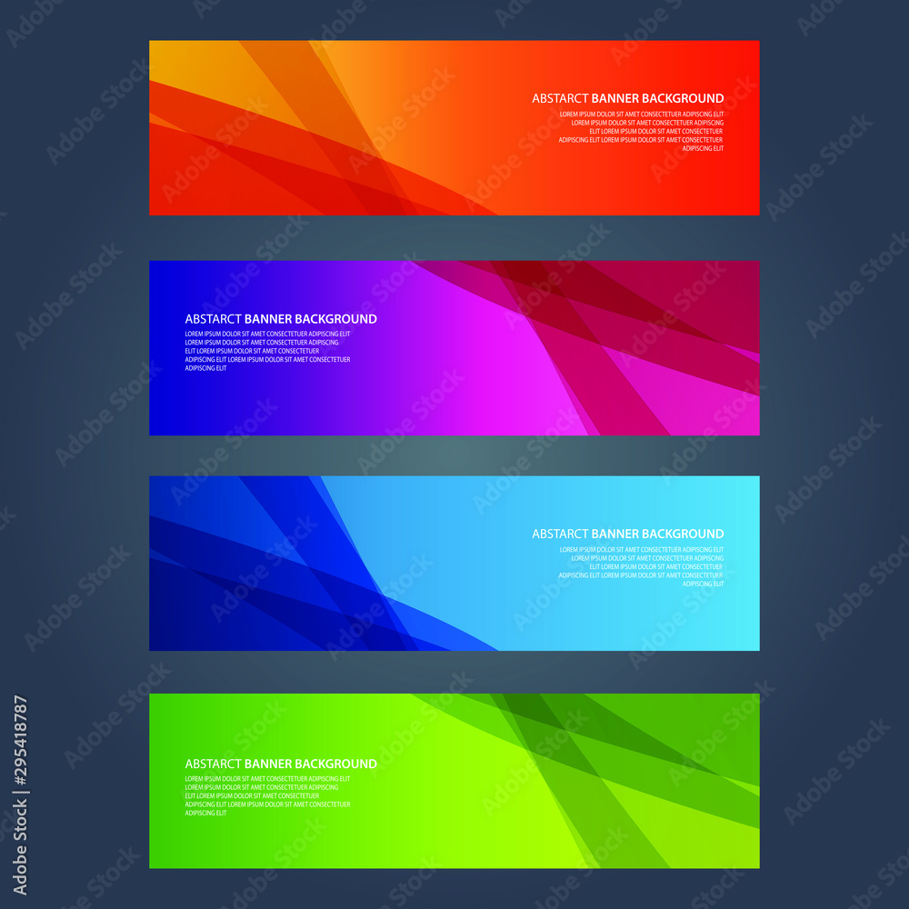 Naklejka premium Vector Abstract design banner web template