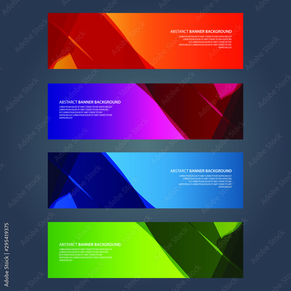 Vector Abstract design banner web template Vector Abstract design banner web template