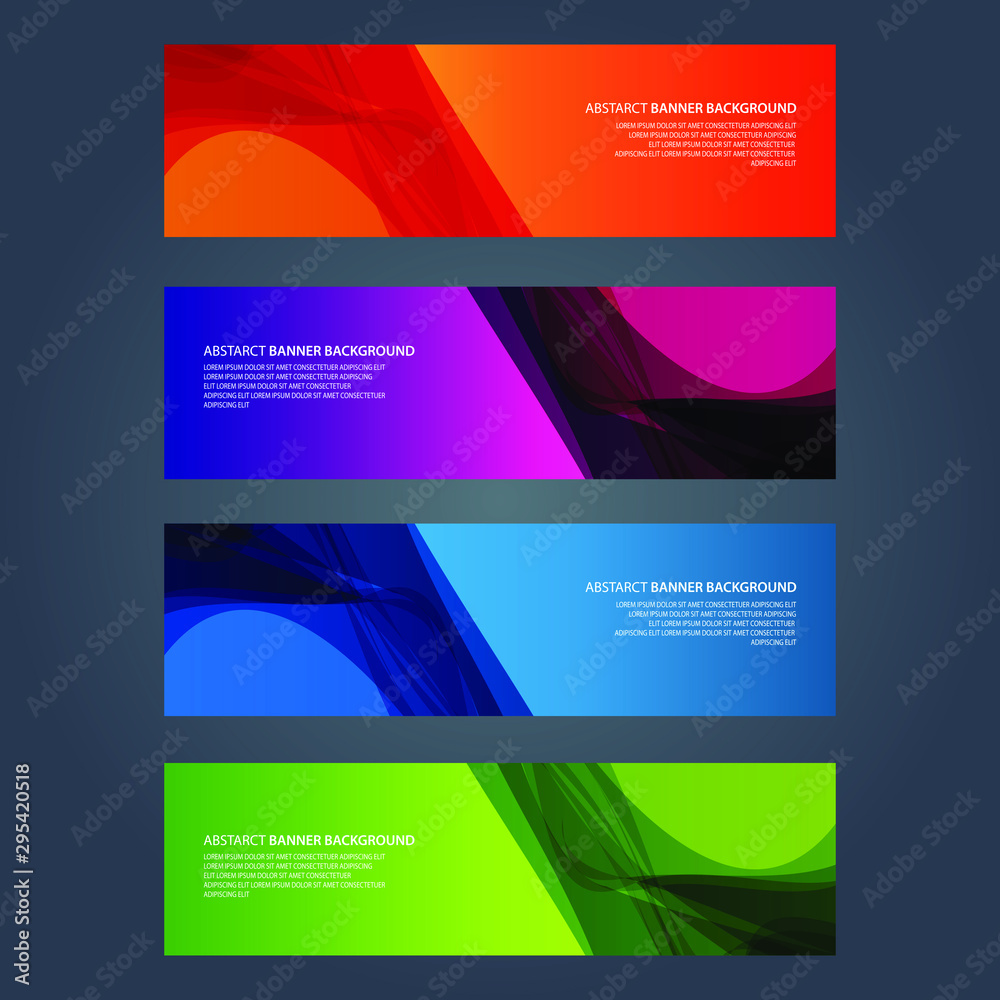 Fototapeta premium Vector Abstract design banner web template