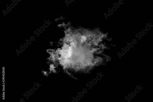 Textured Smoke,Abstract black,isolated on black background © sirawut