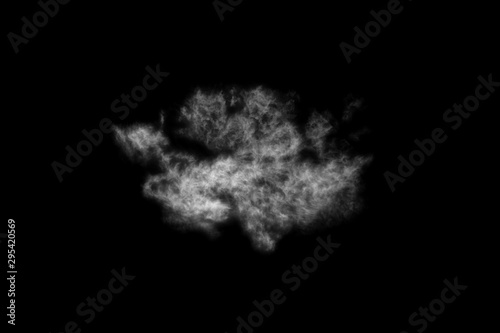 Textured Smoke,Abstract black,isolated on black background