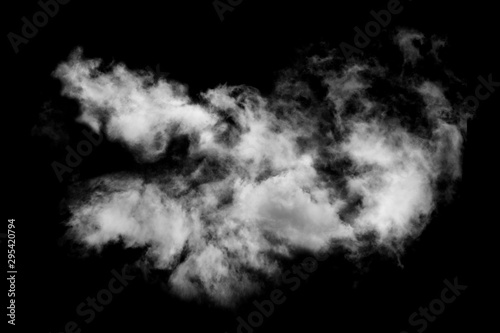 Textured Smoke,Abstract black,isolated on black background