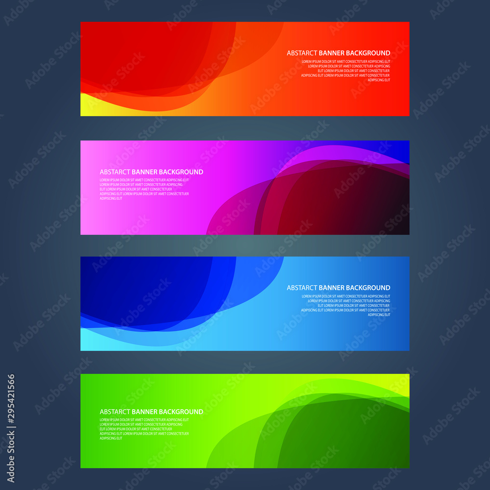 Fototapeta premium Vector Abstract design banner web template