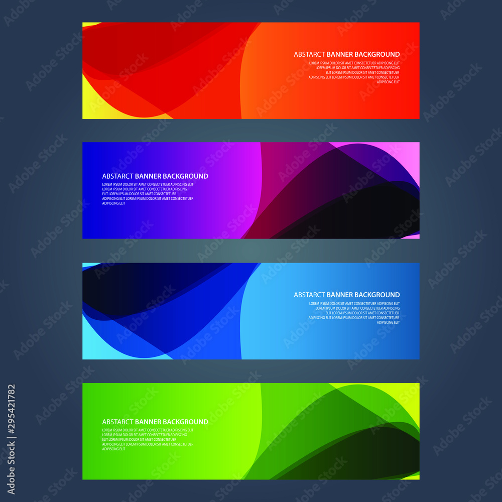 Fototapeta premium Vector Abstract design banner web template