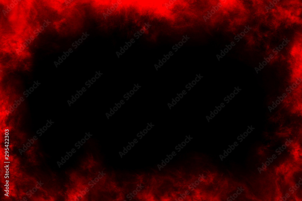 Abstract smoke frame and space,black background