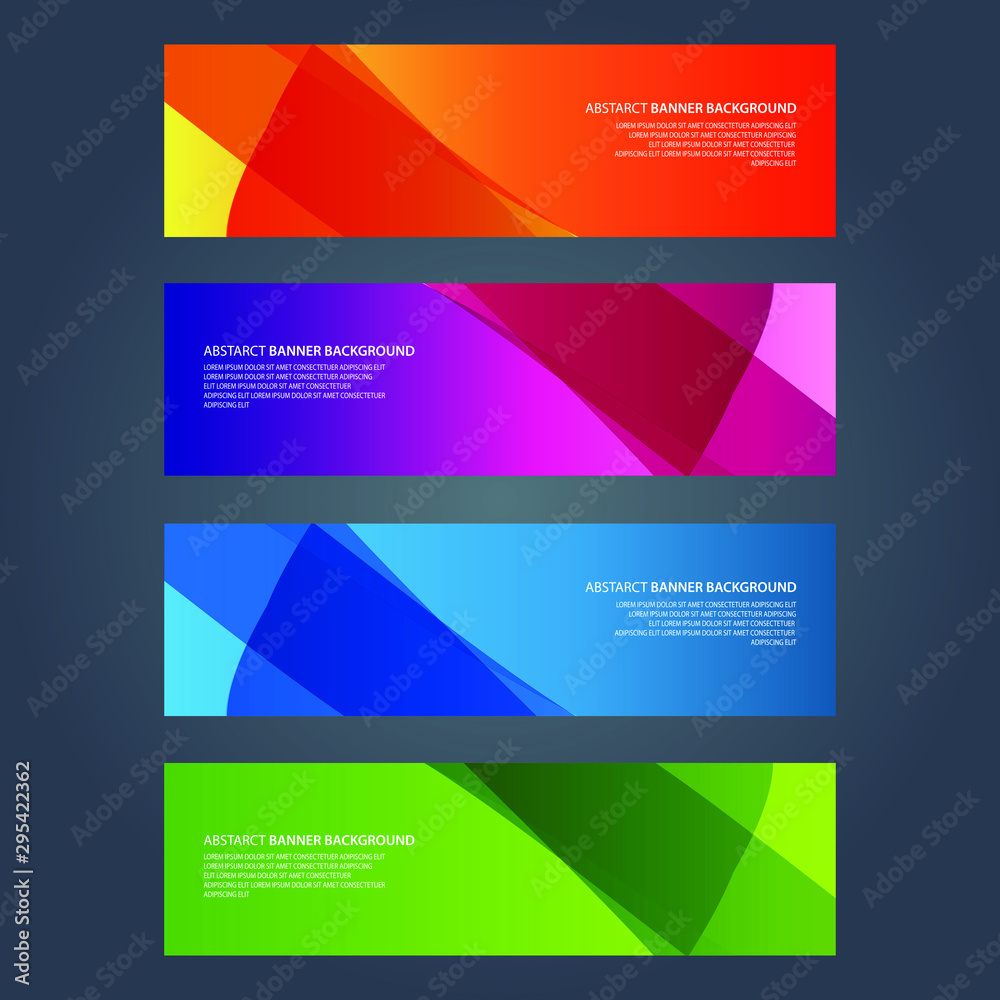 Vector Abstract design banner web template