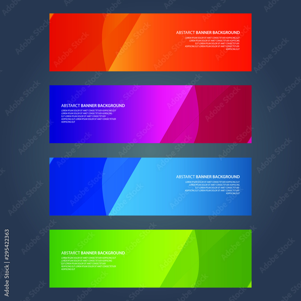 Fototapeta premium Vector Abstract design banner web template