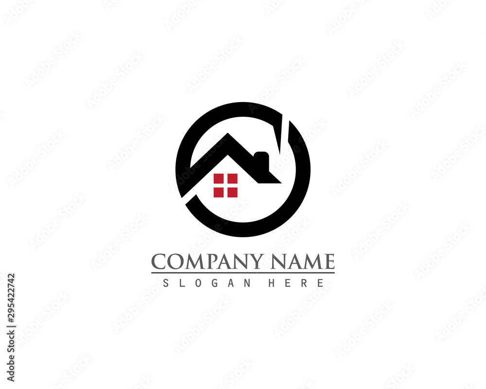 Real estate property logo concept for business corporate sign Real estate property logo concept for business corporate sign
