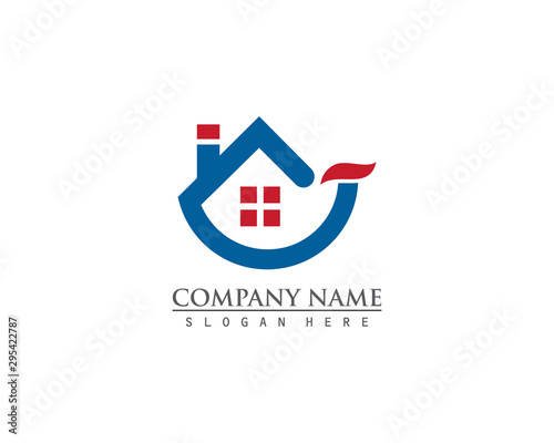 Real estate property logo concept for business corporate sign