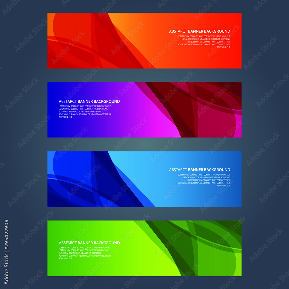 Fototapeta premium Vector Abstract design banner web template