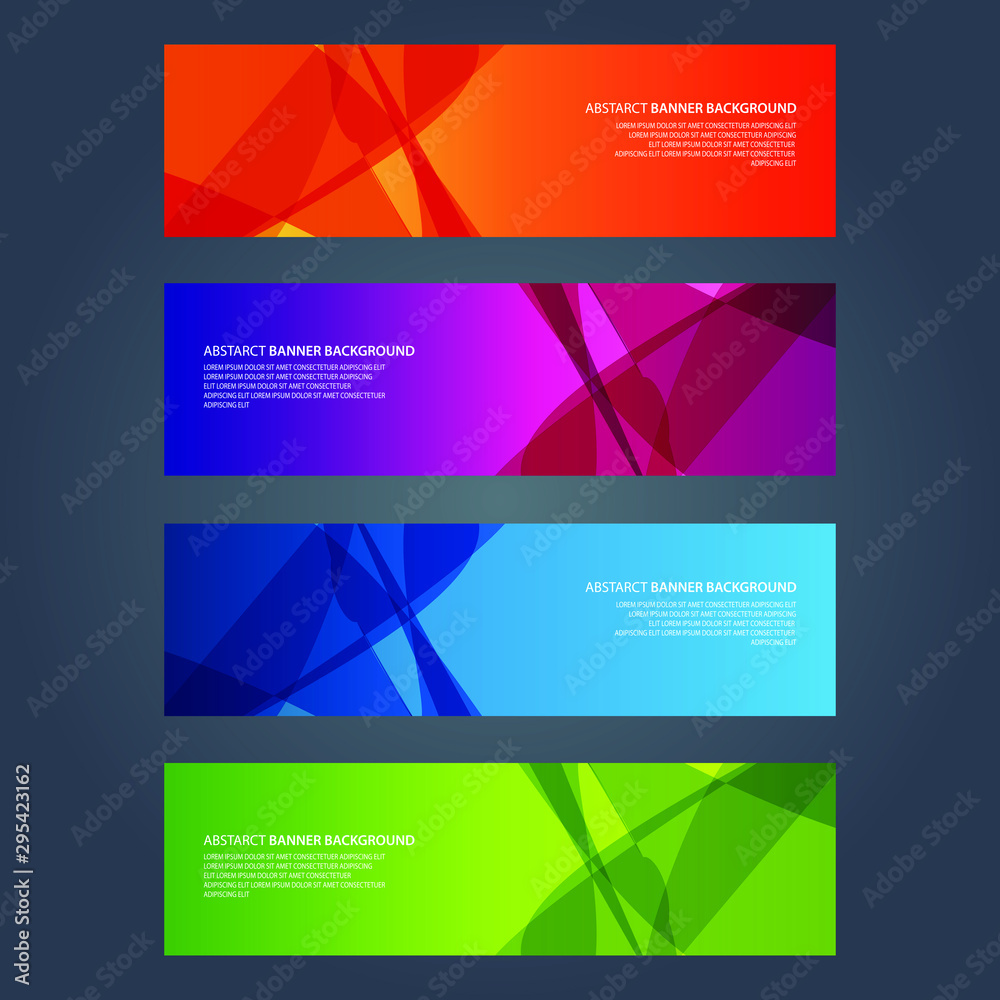 Naklejka premium Vector Abstract design banner web template