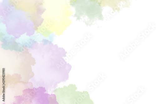 Textured cloud, Abstract colorful,isolated on white background