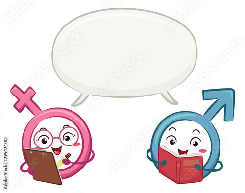 Mascot Male Female Symbol S...