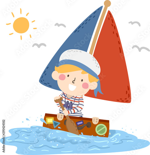 Kid Boy Travel Suitcase Sea...