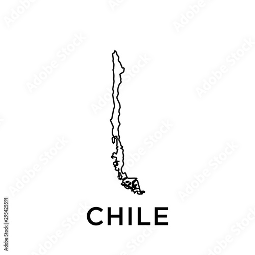 Chile map vector design template