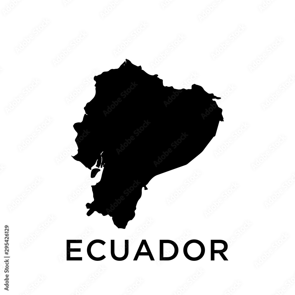 Ecuador map vector design template