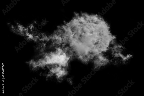 Textured Smoke,Abstract black,isolated on black background