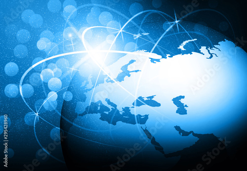 Global network concept. 3d illustration