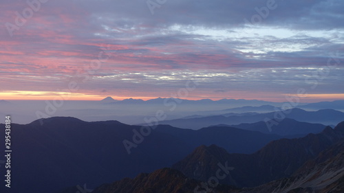 sunrise over japanese alps © Alexander