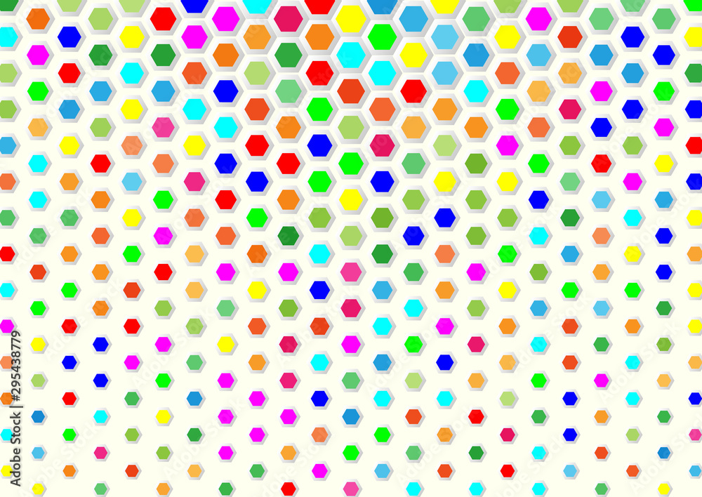 colorful abstract background with hexagons colorful abstract background with hexagons