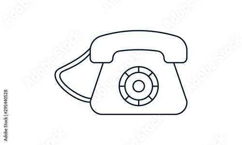 Landline telephone icon for local communication